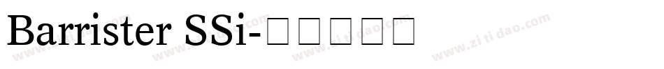 Barrister SSi字体转换